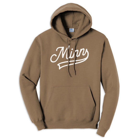 Minn Script Hoodie - Brown