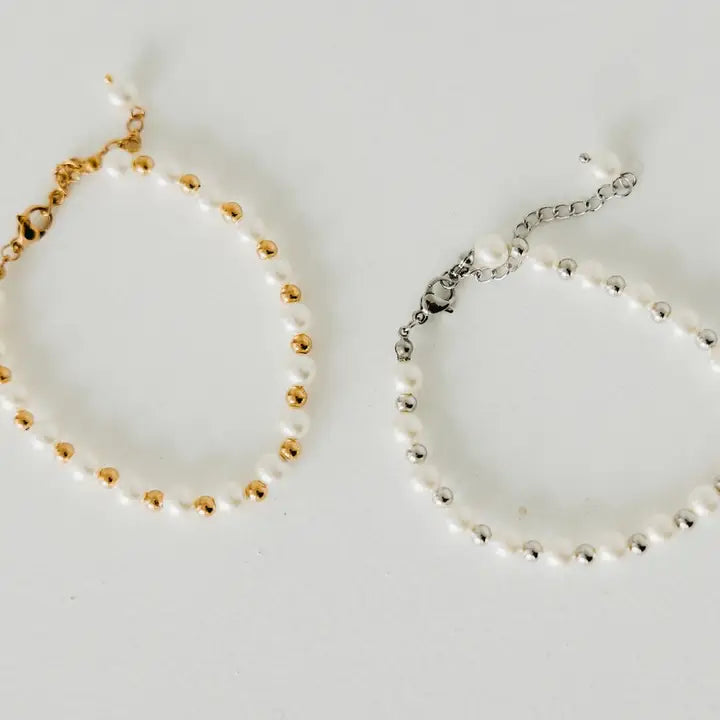 Elegant Pearl Chain Bracelet (2 colors) - WATERPROOF