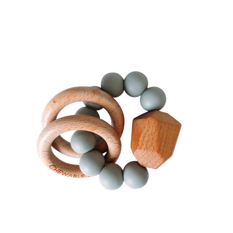 Hayes Silicone + Wood Teether