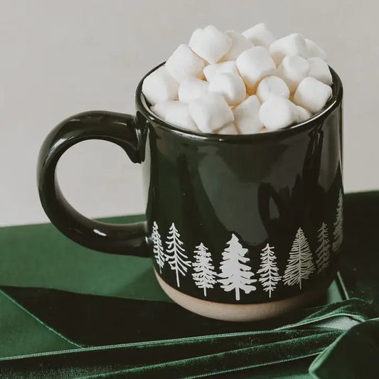 Pine Trees Stoneware Mug