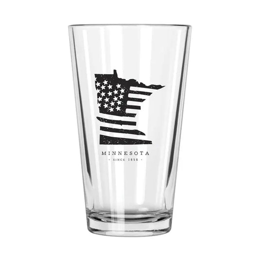 Minnesota Flag Pint Glass - 16oz