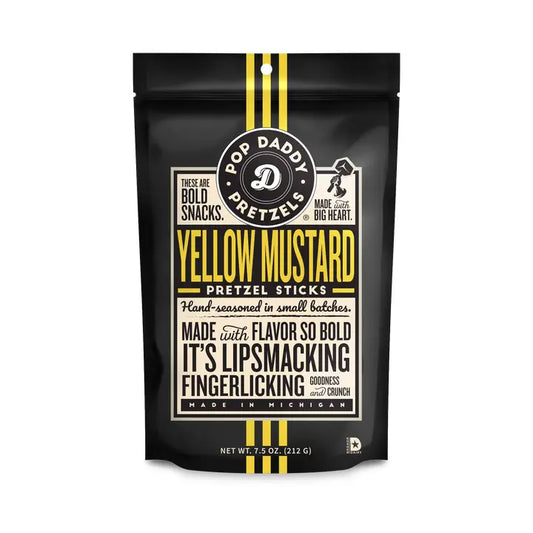 Pop Daddy Yellow Mustard Pretzels - 7.5oz