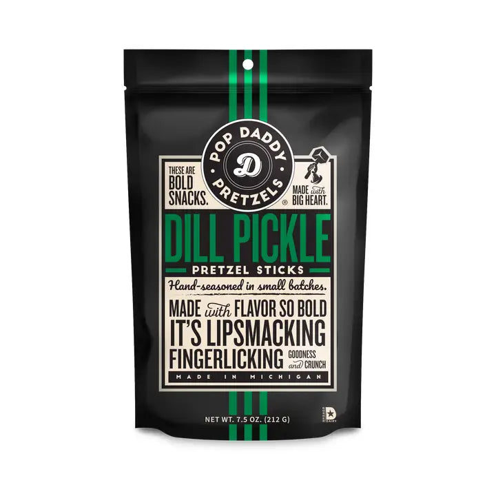 Pop Daddy Dill Pickle Pretzels - 7.5oz