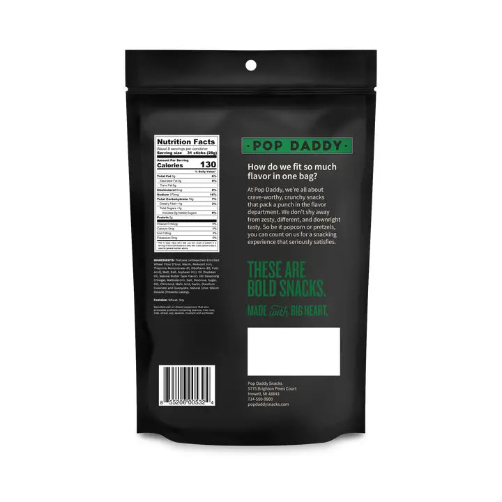 Pop Daddy Dill Pickle Pretzels - 7.5oz