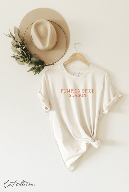 Pumpkin Spice Season Graphic Tee - Vintage White