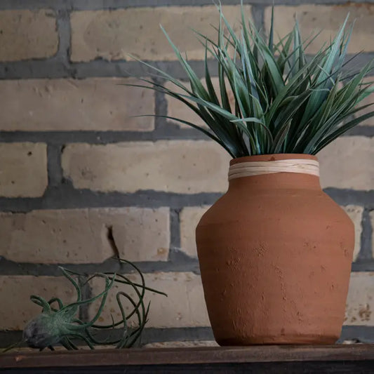 Natural Hand Thrown Vase - Terracotta