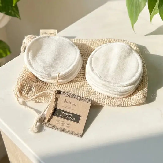 Reusable Bamboo Cotton Rounds - Set of 10