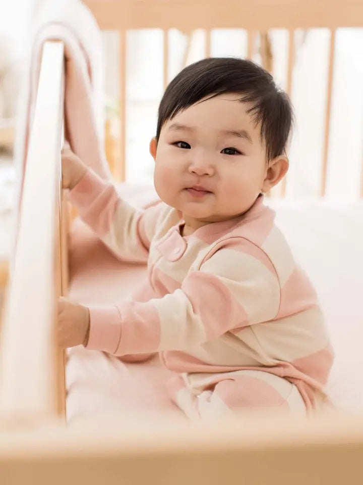 Stripe Organic Cotton Sleep - Pink