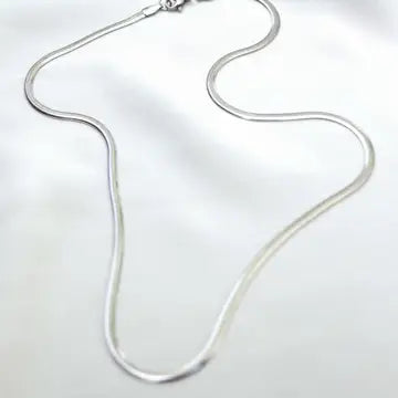 Flat Snake Stainless Steel Necklace