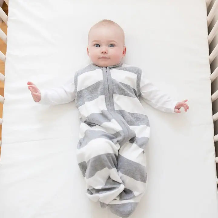 Striped Organic Wearable Baby Blanket