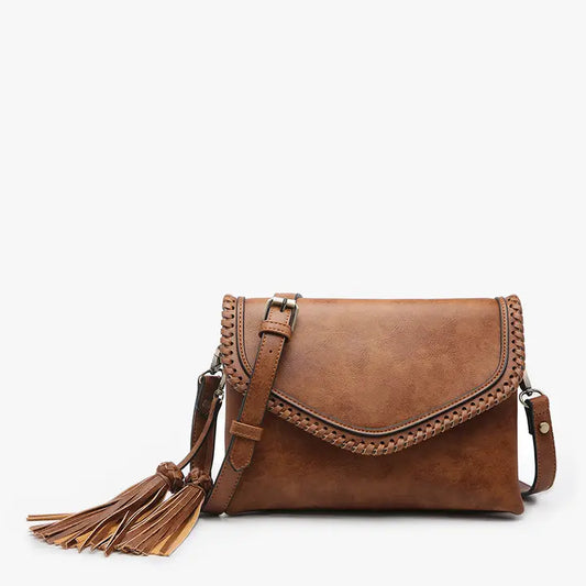 Flapover Tassel Crossbody Bag (2 colors)