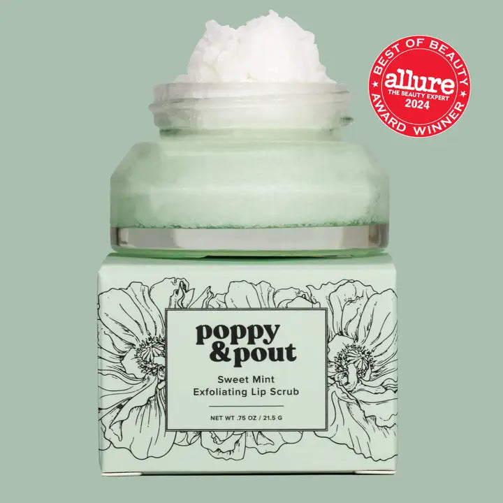 Poppy & Pout Lip Scrub - Sweet Mint