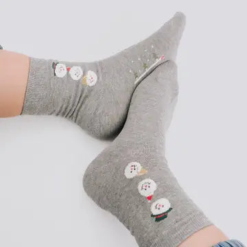 Snowmen Minimalist Socks