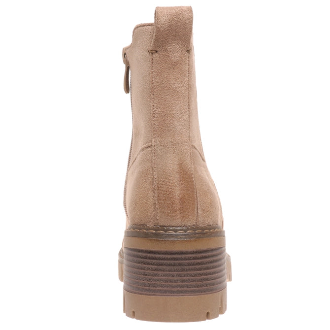 Casual Suede Boots - Taupe