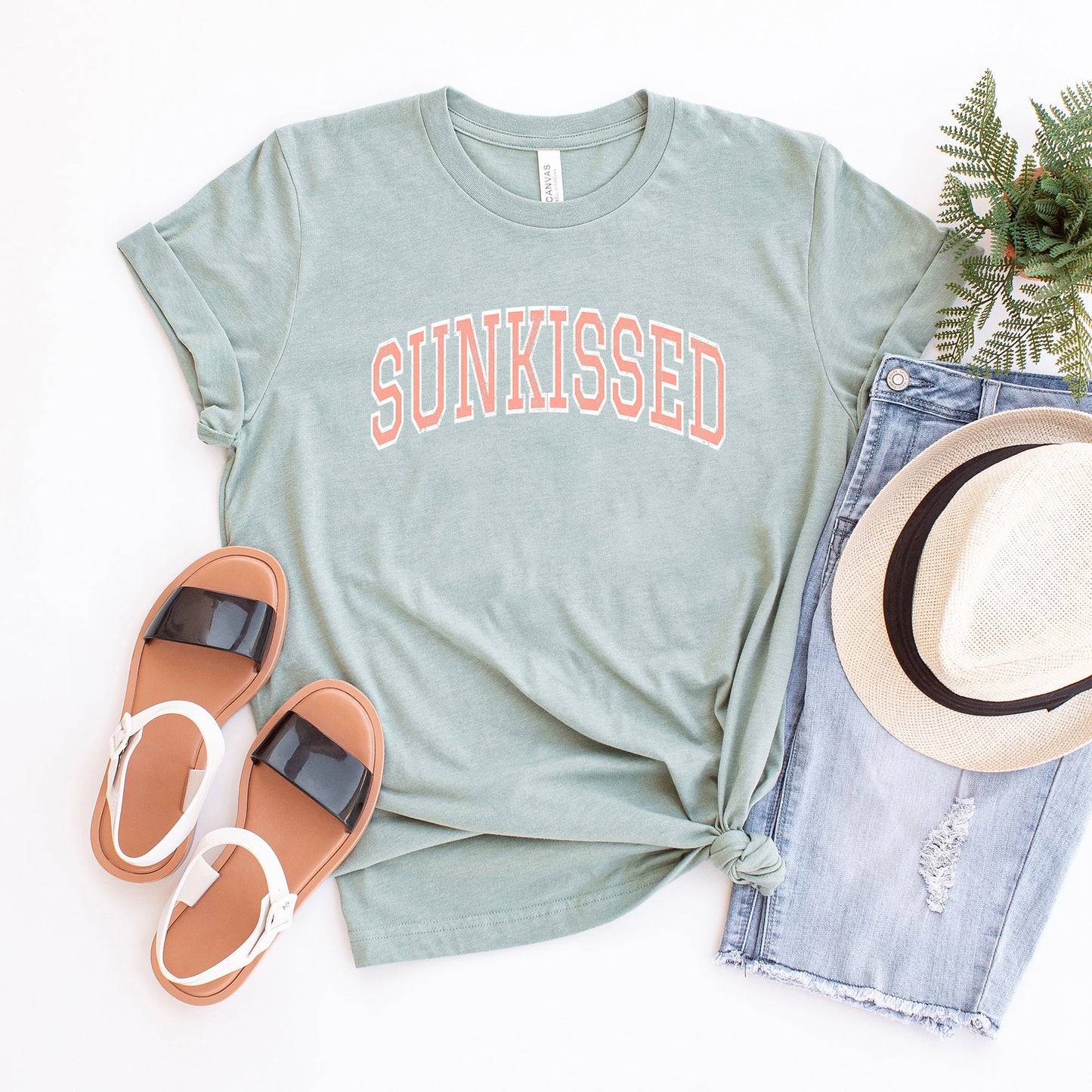 Sunkissed Graphic Tee - Seafoam