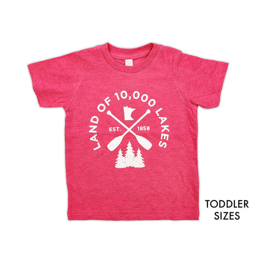 MN Lakes Toddler Tee - Magenta