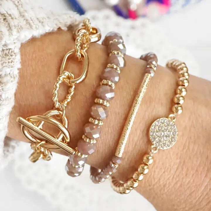 Beaded Blush Bracelet Set