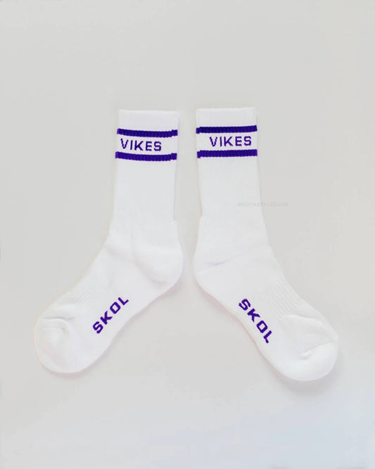 Vikes Adult Crew Socks