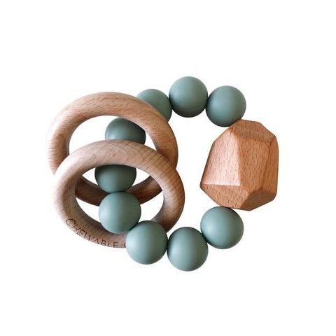 Hayes Silicone + Wood Teether